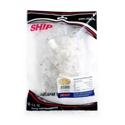 Коннектор RJ 45 Cat 5e, UTP SHIP (S901A) img.0-m