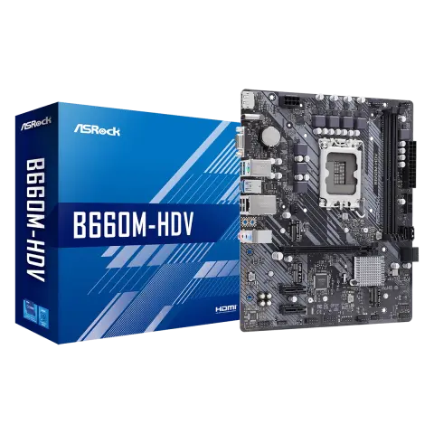 Intel 1700 B660 ASRock 2DDR4 (B660M HDV) (B660M HDV Gen 12 13) img.0-m