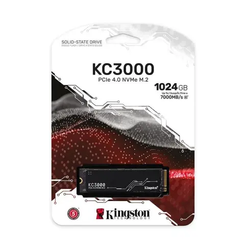 SSD M.2 NVMe 1TB Kingston PCI E 4.0 (SKC3000S/1024G) img.0-m