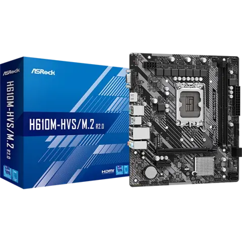 Intel 1700 H610 ASRock 2DDR4 (H610M HVS/M.2 R2.0) img.0-m