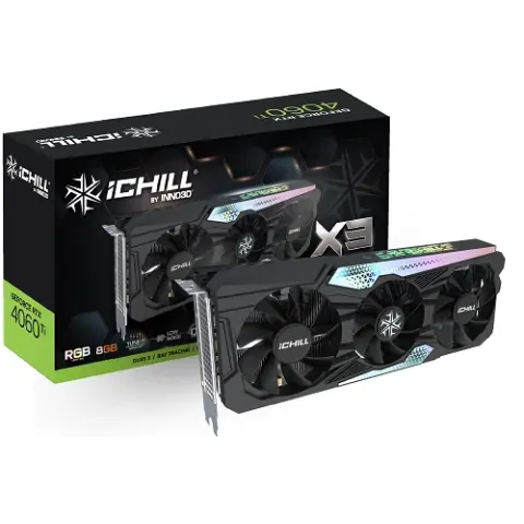 8GB RTX 4060 Ti GDDR6 128 Bit Inno3D iChill X3 (C406T3 08D6X 17113389) img.0-m