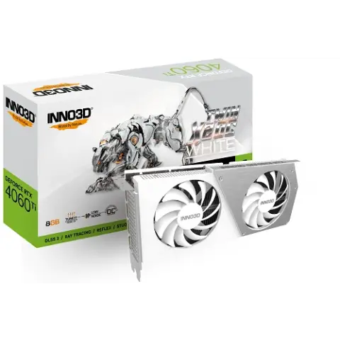 8GB RTX 4060 Ti GDDR6 128 Bit Inno3D X2 OC WHITE (N406T2 08D6 171153N) img.0-m