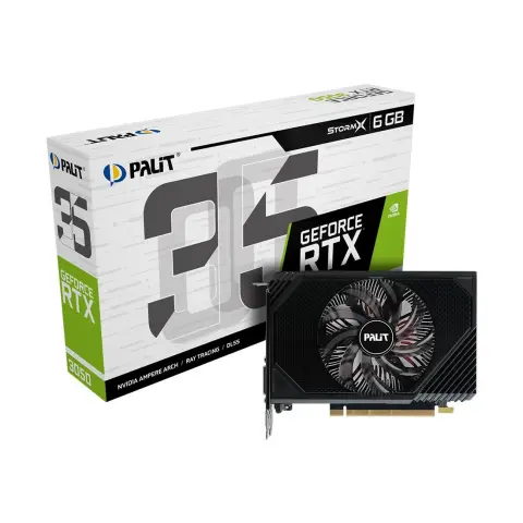 6GB RTX 3050 GDDR6 96 bit PALIT STORMX (NE63050018JE 1070F) img.0-m