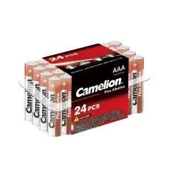 Батарейка CAMELION Plus Alkaline, AAA, 1.5V, 1150 mAh, 24 шт (LR03 PB24)