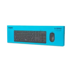 2 в 1 Клав+мышь Rapoo X130PRO USB 1000 dpi Lat/Rus/Kaz 1.5m