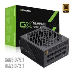 Gamemax GX-850 PRO (135MM) 80PGold, PCIe5.1 модульный (GX-850 PRO BK)