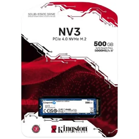 SSD M.2 NVMe 500GB Kingston NV3 PCIe 4.0 (SNV3S/500G) img.0-m