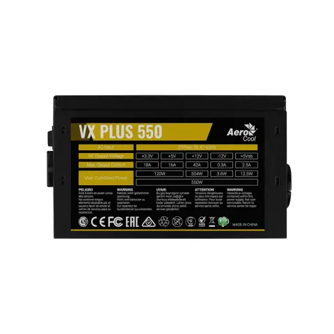 AeroCool 550W VX PLUS Stealth 550  (AeroCool VX PLUS Stealth 550)