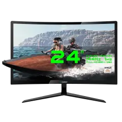 24 Gamemax 1920x1080 TN DVI DP HDMI 144гц Изогнутый (GMX24C144)