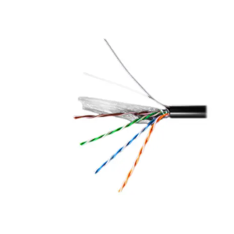 Катушка FTP экран Cat 5e 305м  PE SHIP для внешней прокладки со стальной проволокой (D226 P)