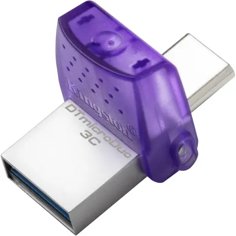 FlashDisk 128GB Kingston USB 3.2 USB C Фиолетовый (DTDUO3CG3/128GB) img.0-m