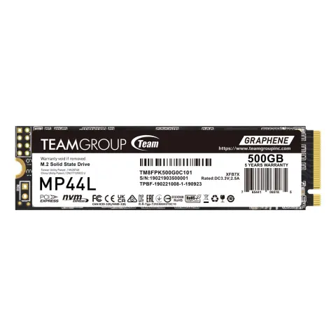 SSD M.2 NVMe 500GB TeamGroup PCIe 4.0(MP44L) (TM8FPK500G0C101)